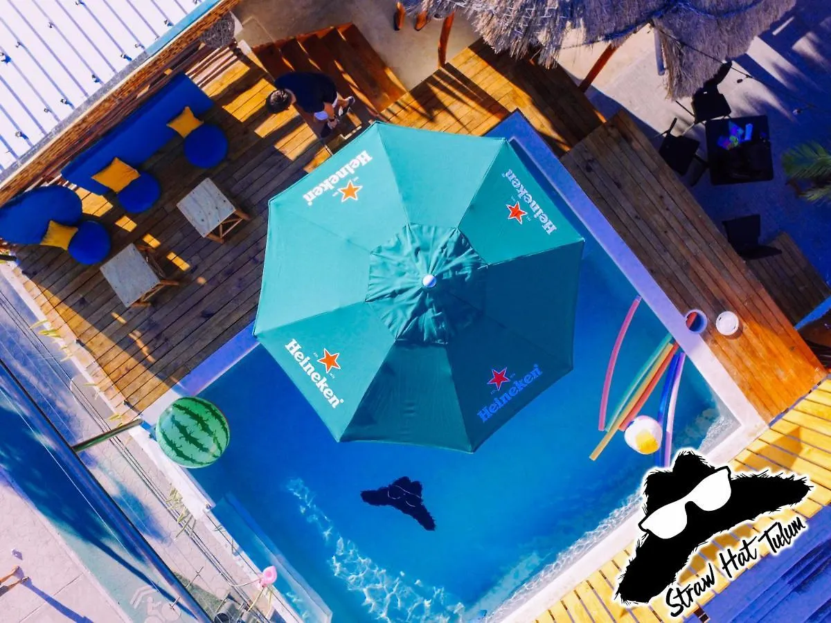 Straw Hat Hostel & Rooftop Bar Tulum Mexico